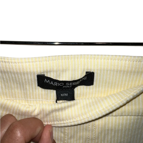 NEW Women’s Mario Serrani Light Cream Cropped Pants - Picture 4 of 6